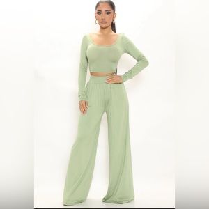Fashion Nova Sage two piece
